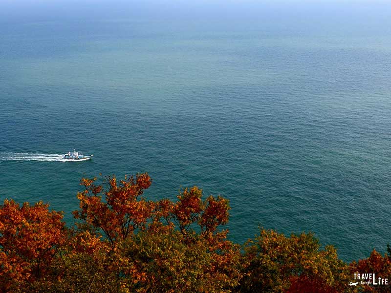 Yeosu, South Korea. Hyangiram Buddhist Hermitage Fall Foliage