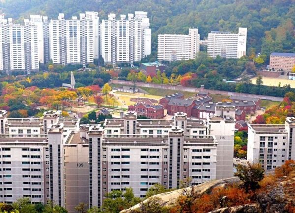 Ingwansan Hike overlooking Seodaemun Prison, Seoul Korea