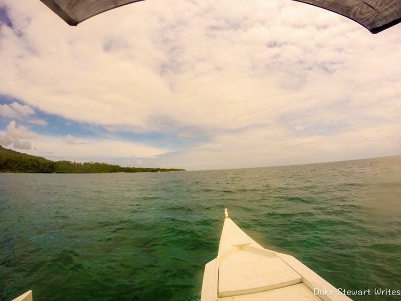 On a boat in Bohol