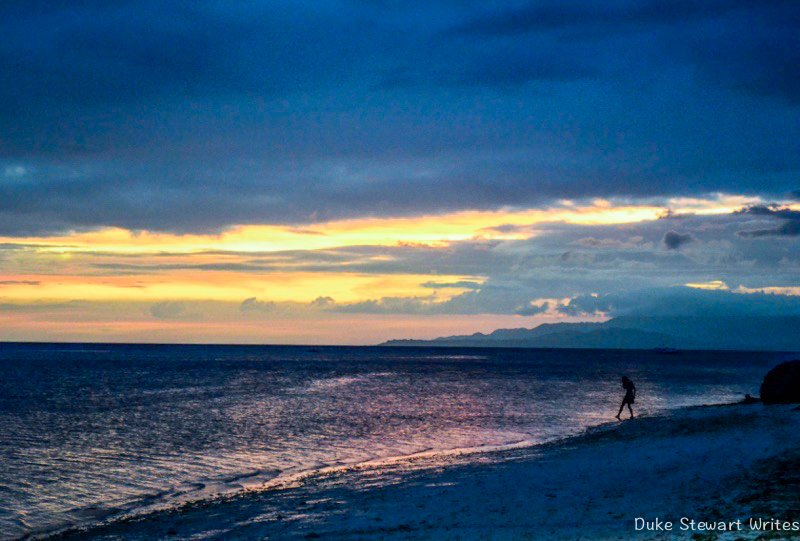 Sunset in Anda, Bohol in the Philippines