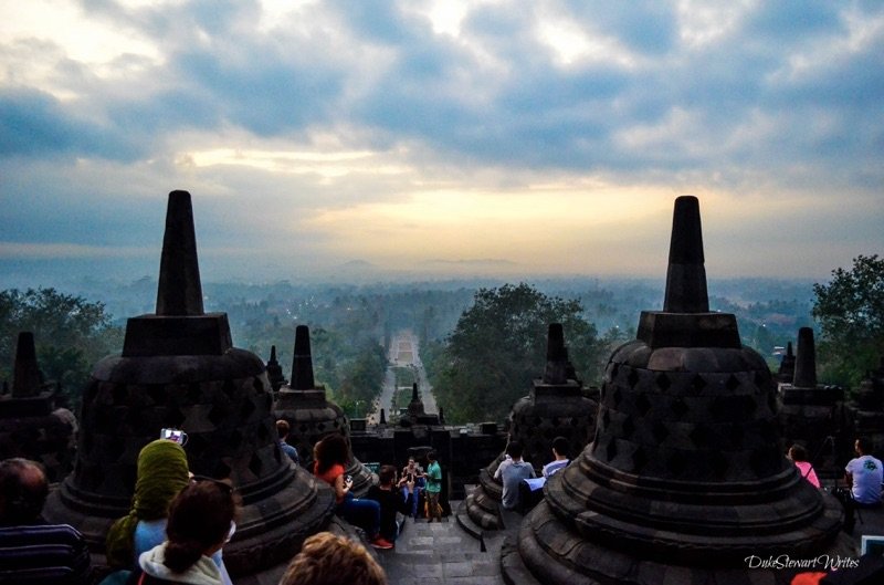 Party at Borobudur for the Sunrise, Indonesia