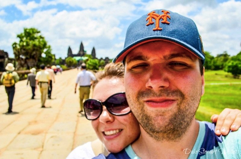 Angkor Wat behind us