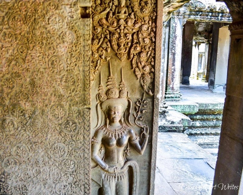 Angkor Wat devata inside a gallery