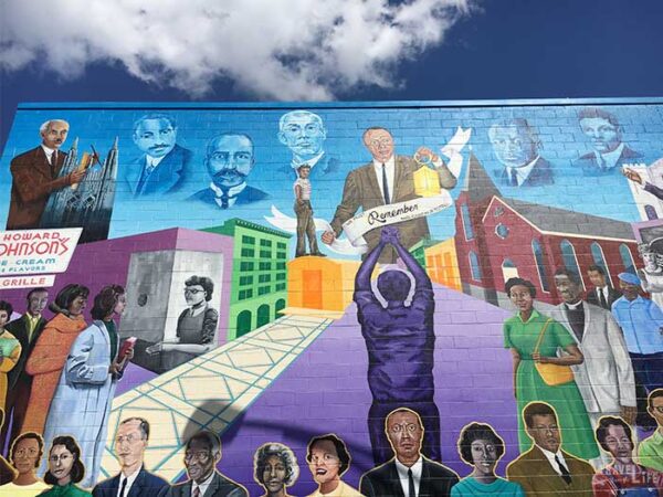 Durham NC Civil Rights Movement Mural Image