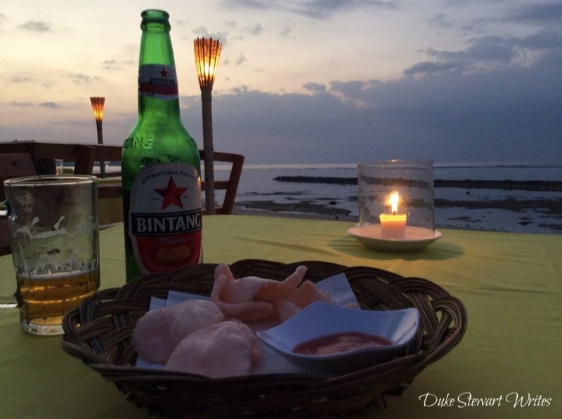 Gili Air Chill Out for Dinner at Sunset