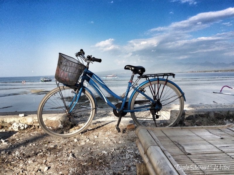 Riding a Bicycle on Gili Air