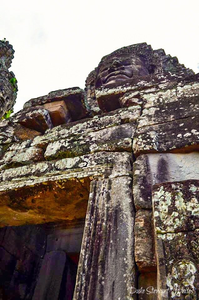 Bayon Stone Face from Below