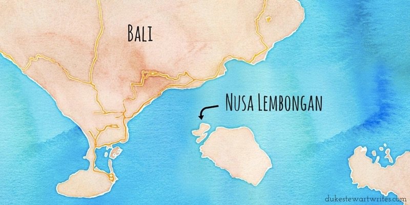 Nusa Lembongan Map via maps.stamen.com