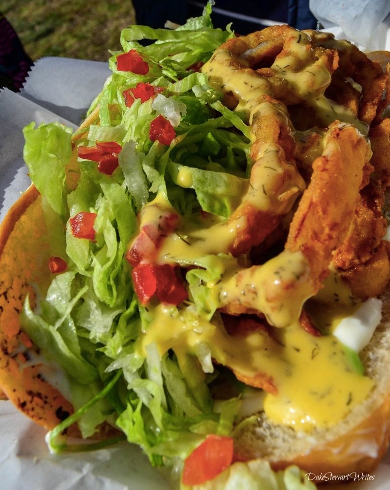 Shrimp Po Boy at the Durham Food Truck Rodeo