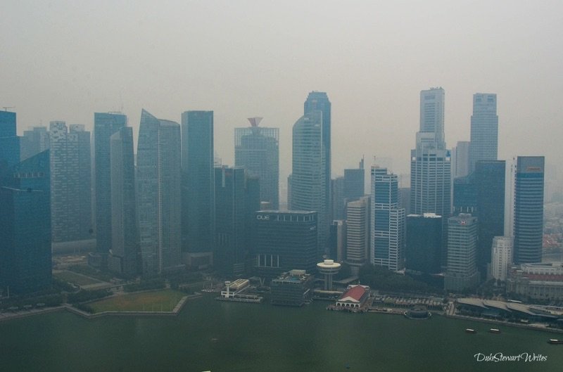 Bay View from the Marina bay Sands Singapore