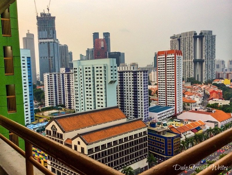 Singapore view from Chinatown Apartment