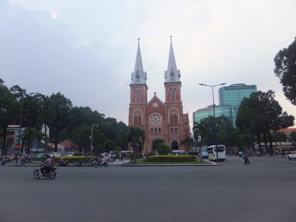 Saigon Notre Dame Cathedral Photo by Sally Lucas from Our 3 Kids V The World