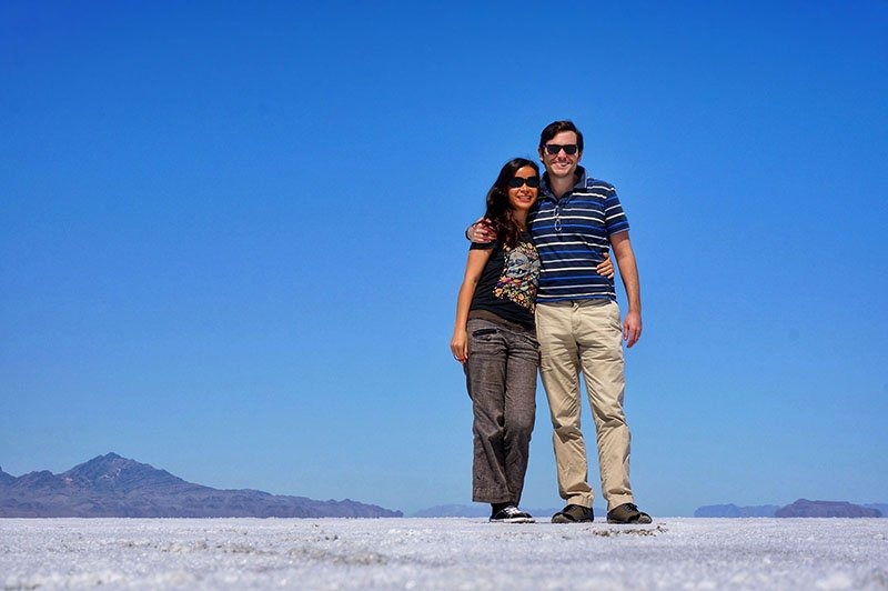 Thaneeya and Marcus Bonneville Salt Flats Utah