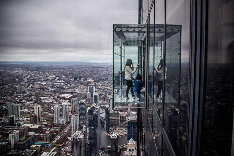 Chicago Attractions Willis Tower Sky Box Photo by Flickr User Phil Roeder