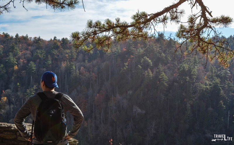 Linville Falls Overlook in Fall