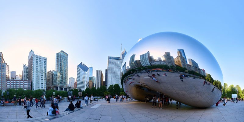 Millenium Park Chicago Illinois Photo by Flickr User Pedro Szekely