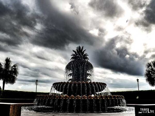 Charleston South Carolina Historic District Pineapple Fountain Image