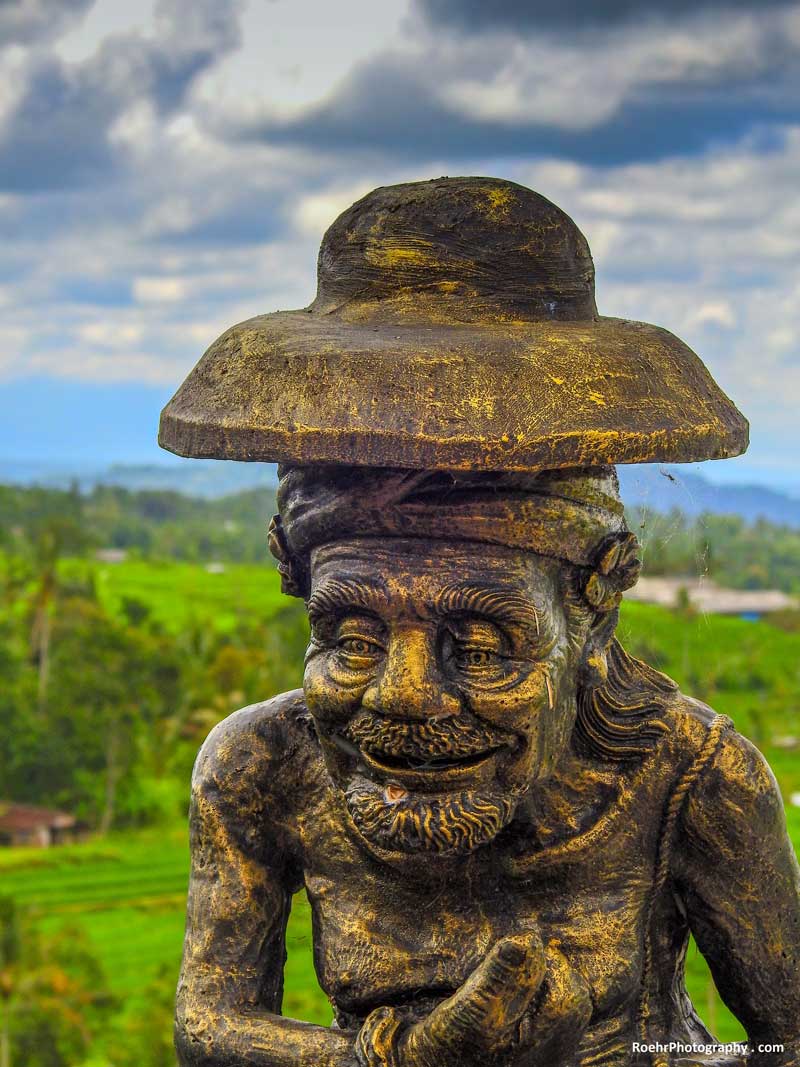 Holiday in Bali Gnome near Jatiluwih rice terraces