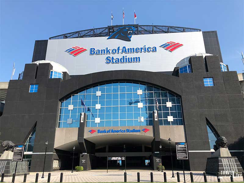 Bank of America Stadium near Hilton Hotel Charlotte nc