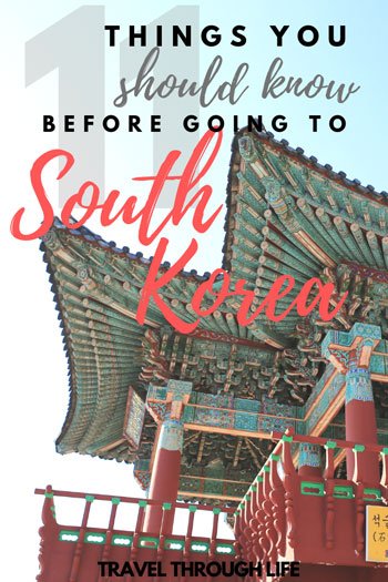 Things you should know before you travel to South Korea Pinterest image