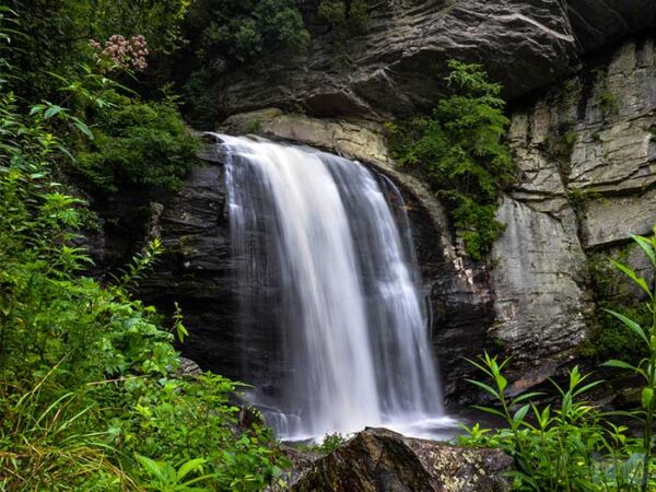 Weekend Things to Do in Brevard NC Looking Glass Falls Image