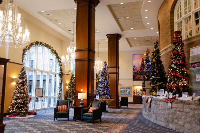 Hotel Roanoke Christmas Trees Image