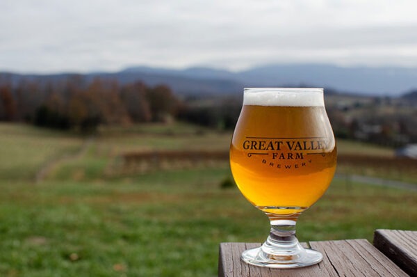 Shenandoah Valley Great Valley Farm Brewery and Mountains Image