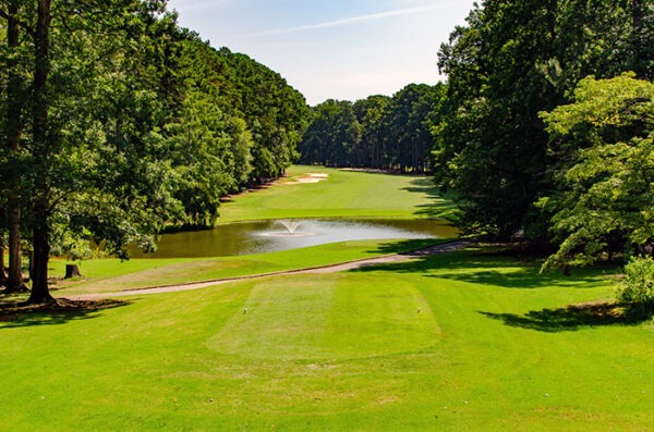 The Hickory Knob State Park Golf Course is one of the best you'll find, with amazing prices, too!